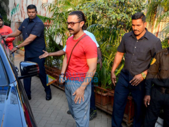 Aamir Khan spotted after a salon session in Bandra