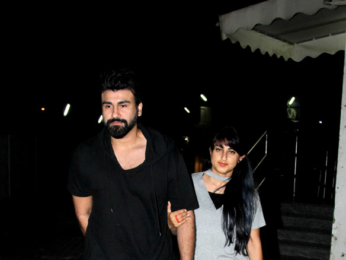 Aarya Babbar snapped with his wife at Juhu PVR