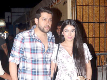 Aftab Shivdasani and his wife snapped at the Farmers' Cafe