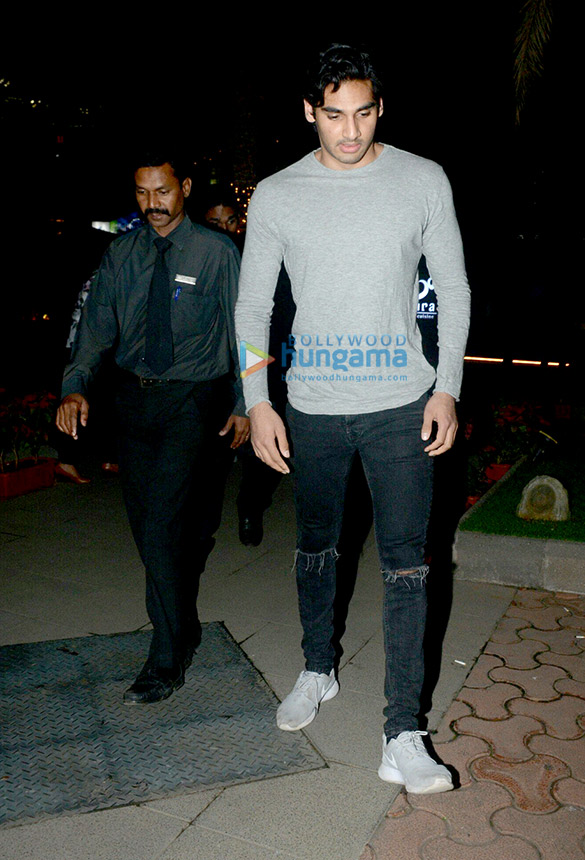 ahan shetty snapped with friends at bkc 3
