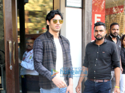 Ahan Shetty spotted at Bastian in Bandra