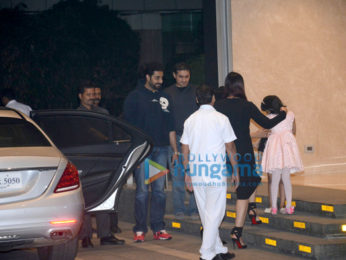 Aishwarya Rai Bachchan, Abhishek Bachchan out with Aradhya for dinner-2