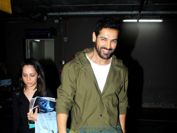 Aishwarya Rai Bachchan and John Abraham snapped at the airport