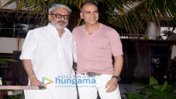 Akshay Kumar and Sanjay Leela Bhansali snapped addressing the media