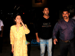 Alia Bhatt and Ranbir Kapoor snapped attending a screening of ‘Padmaavat’ in Lower Parel