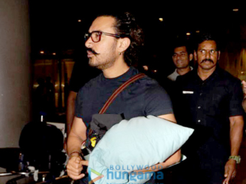 Aamir Khan and family snapped at the airport returning from Goa
