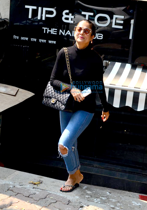 Amrita Arora spotted after salon session