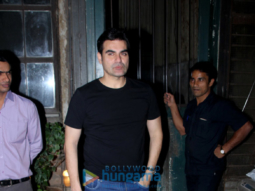 Arbaaz Khan and Sara Ali Khan spotted at Pali Village Cafe