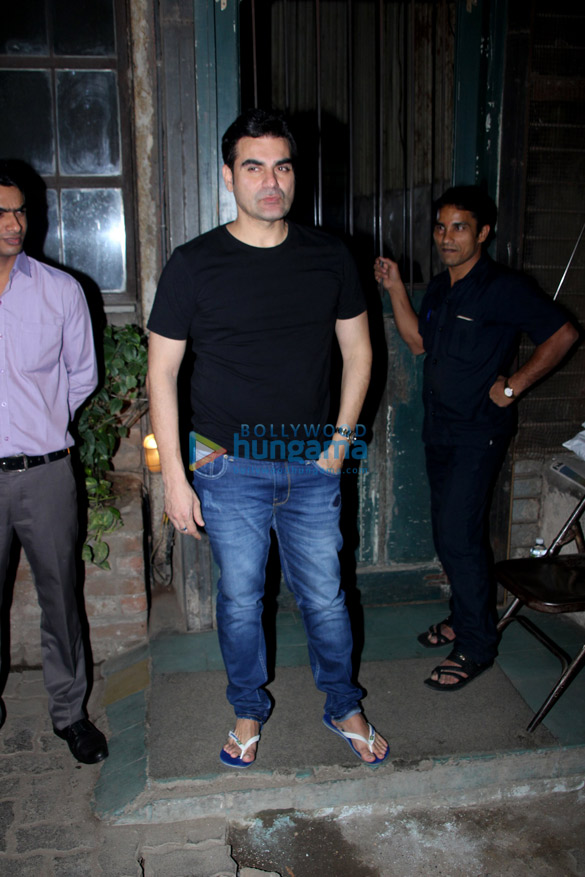 Arbaaz Khan and Sara Ali Khan spotted at Pali Village Cafe Arbaaz Khan and Sara Ali Khan spotted at Pali Village Cafe