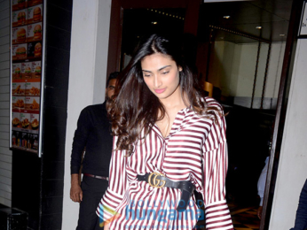 Athiya Shetty, Huma Qureshi, Krishna Shroff spotted at Bastian in Bandra