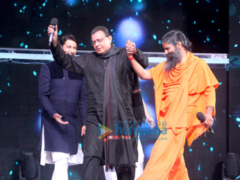 Baba Ramdev snapped on sets of Dance India Dance