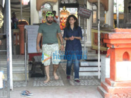 Bakhtiyaar Irani and his wife Tanaz Irani at Shiv Shankar Ganesh Mandir, Juhu