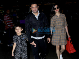 Bhushan Kumar snapped with his family at the airport