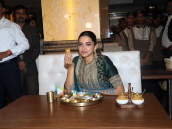 Deepika Padukone snapped at Maharaja Bhog restaurant