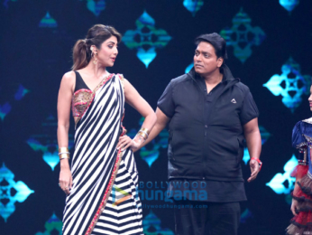 Ganesh Acharya and Shilpa Shetty on the sets of 'Super Dancer Chapter 2'