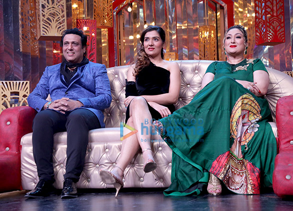 govinda sunita ahuja tina ahuja snapped on sets of enteratinment ki raat 1