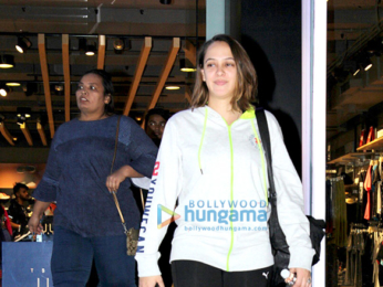 Hazel Keech snapped at the Puma store in Khar