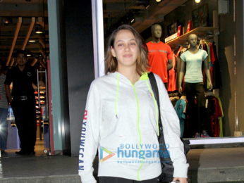 Hazel Keech snapped at the Puma store in Khar