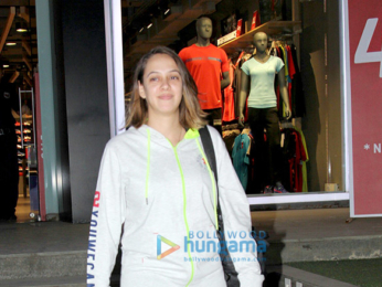 Hazel Keech snapped at the Puma store in Khar
