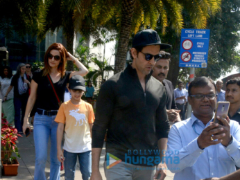 Hrithik Roshan snapped with family at BKC
