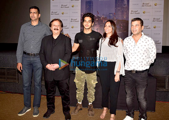 Ishaan Khatter, A.R. Rahman, Majid Majidi at the Beyond The Clouds trailer launch Ishaan Khatter, A.R. Rahman, Majid Majidi at the Beyond The Clouds trailer launch