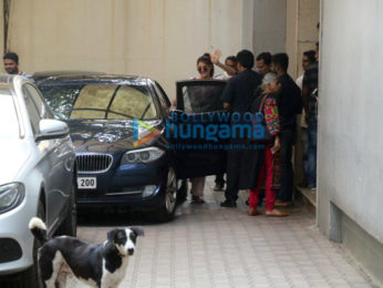 Jacqueline Fernandez snapped outside the Tips Films office in Bandra