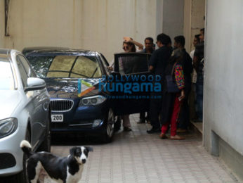 Jacqueline Fernandez snapped outside the Tips Films office in Bandra