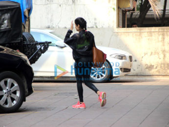Janhvi Kapoor snapped at the gym
