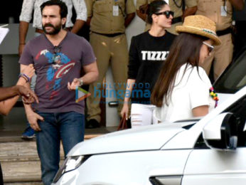 Kareena Kapoor Khan, Saif Ali Khan and Karisma Kapoor snapped returning from Goa