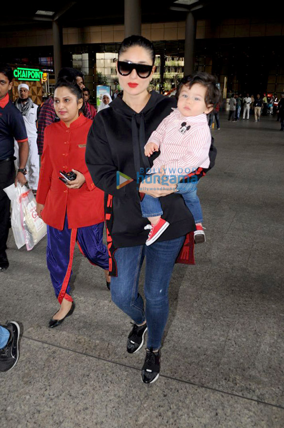 kareena kapoor khan and her son taimur ali khan snapped returning from london 1