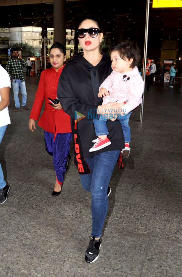 kareena kapoor khan and her son taimur ali khan snapped returning from london 2