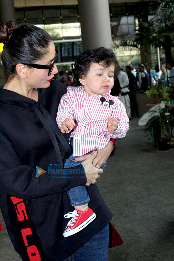 kareena kapoor khan and her son taimur ali khan snapped returning from london 6