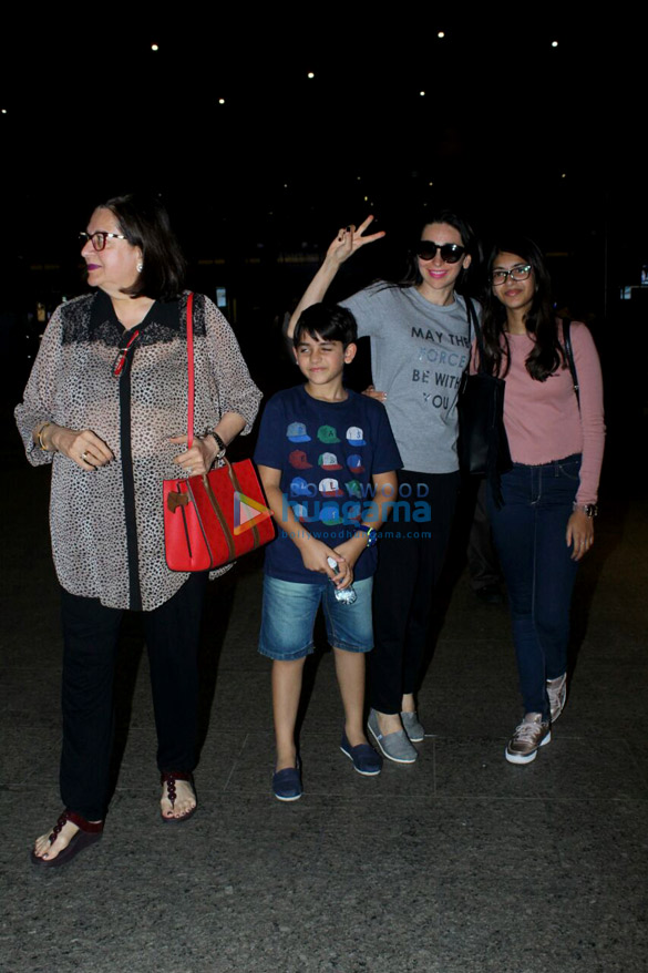 What! Karisma Kapoor's son Kiaan felt awkward as he was clicked at the  airport, have a look at the video