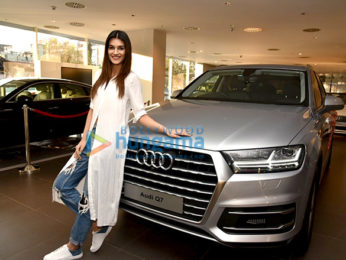 Kriti Sanon snapped at the Audi showroom to receive her new Audi Q7
