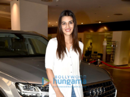 Kriti Sanon snapped at the Audi showroom receiving her new Audi Q7