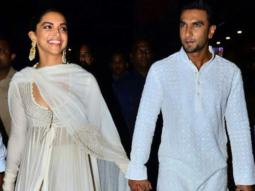 Love is in the air as Deepika Padukone and Ranveer Singh walk hand in hand and twin in white for the Padmaavat screening!
