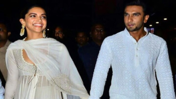 Love is in the air as Deepika Padukone and Ranveer Singh walk hand in hand and twin in white for the Padmaavat screening!