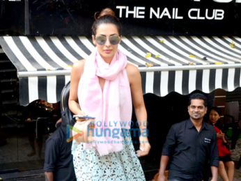 Malaika Arora spotted after a salon session in Bandra
