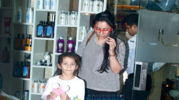 Manyata Dutt snapped with her daughter at a salon