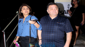 Neetu Singh and Rishi Kapoor spotted at Juhu