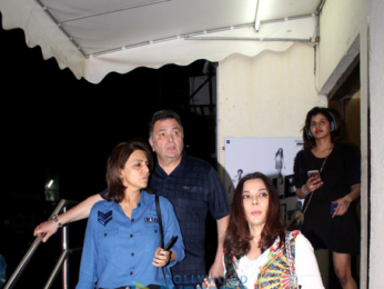 Neetu Singh and Rishi Kapoor spotted at Juhu