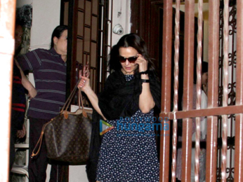 Preity Zinta snapped at a dubbing studio