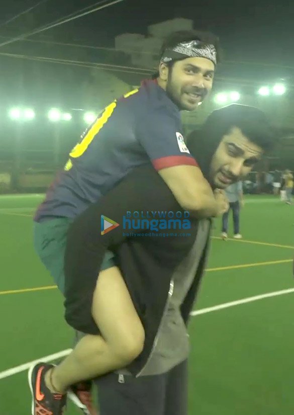 ranbir kapoor varun dhawan arjun kapoor snapped at a soccer match 3
