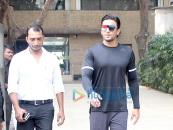 Ranveer Singh spotted at the gym