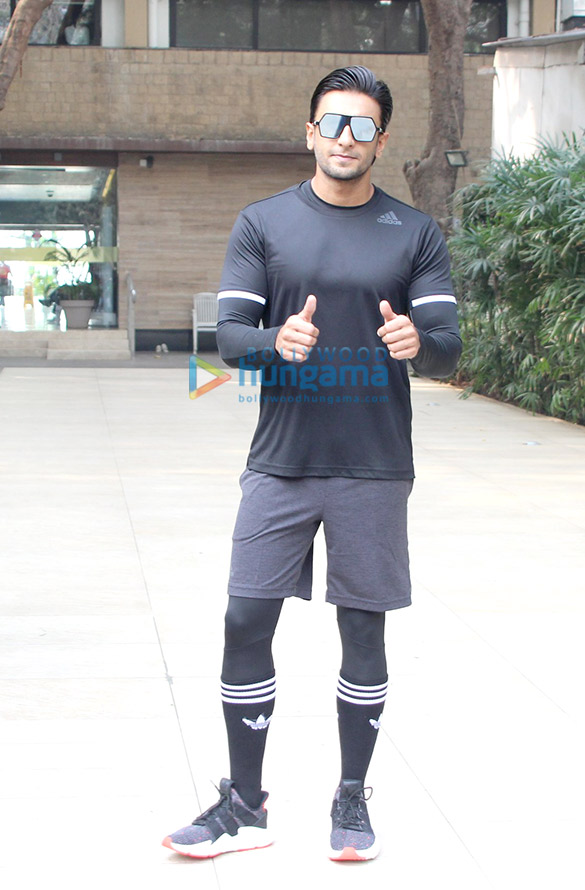 Ranveer Singh spotted at the gym