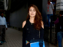 Rhea Chakraborty snapped at the Tips office in Khar