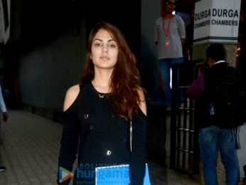 Rhea Chakraborty snapped at the Tips office in Khar