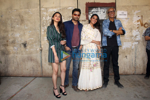 richa chadda aditi rao hydari and rahul bhatt snapped during the poster photo shoot for daasdev at filmistan 1