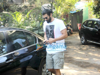 Riteish Deshmukh and Aditya Roy Kapur attend a meeting in Bandra