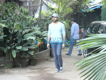 Riteish Deshmukh and Aditya Roy Kapur attend a meeting in Bandra